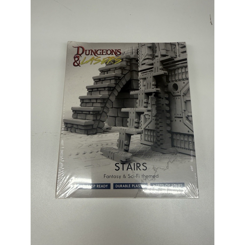 Dungeons & Lasers Fantasy/ Sci-Fi Stairs Minis Tabletop Terrain